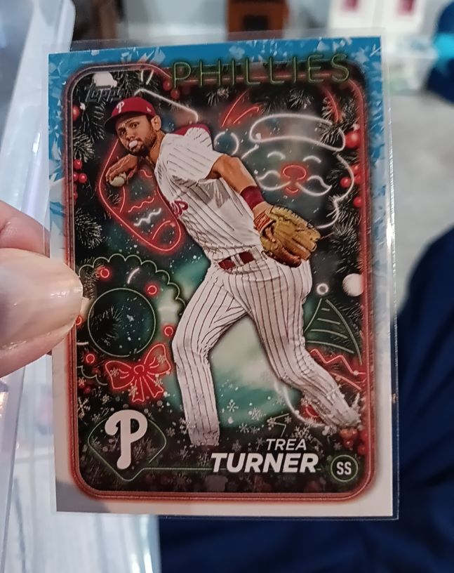 2024 Topps Holiday #H43 Trea Turner — front
