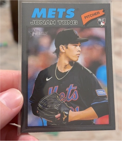 2026 Topps Heritage #137 Jonah Tong — front