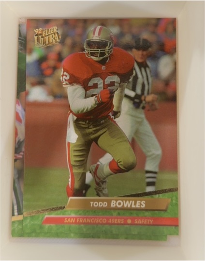 1992 Fleer Ultra #358 Todd Bowles — front