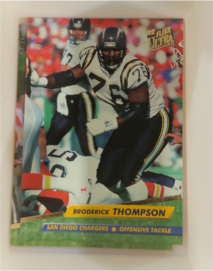 1992 Fleer Ultra #354 Broderick Thompson — front