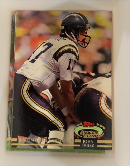 1992 Topps Stadium Club Members Choice #295 John Friesz — front