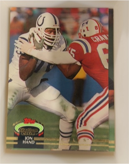 1992 Topps Stadium Club #254 Jon Hand — front