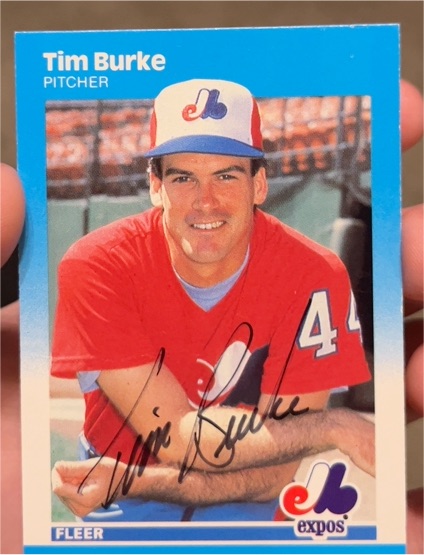 1987 Fleer #315 Tim Burke — front
