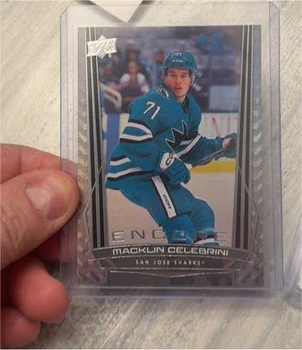 2025-26 Upper Deck Series 1 Encore #E-10 Macklin Celebrini — front