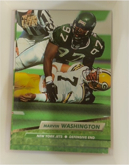 1992 Fleer Ultra #302 Marvin Washington — front