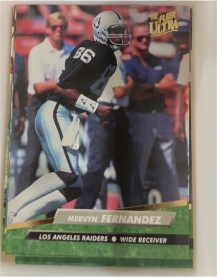 1992 Fleer Ultra #189 Mervyn Fernandez — front