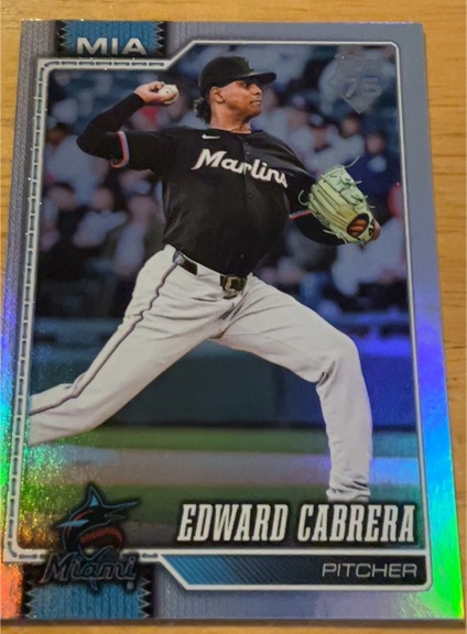 2026 Topps Series 1 #288 Edward Cabrera — front