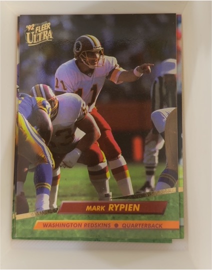 1992 Fleer Ultra #412 Mark Rypien — front
