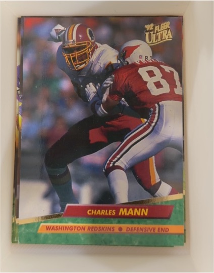 1992 Fleer Ultra #408 Charles Mann — front