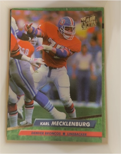 1992 Fleer Ultra #104 Karl Mecklenburg — front