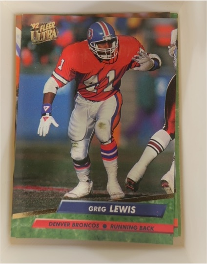1992 Fleer Ultra #103 Greg Lewis — front