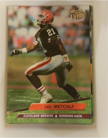 1992 Fleer Ultra #75 Eric Metcalf — front