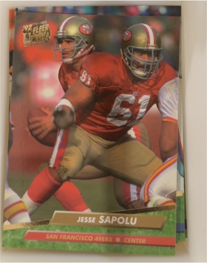 1992 Fleer Ultra #369 Jesse Sapolu — front