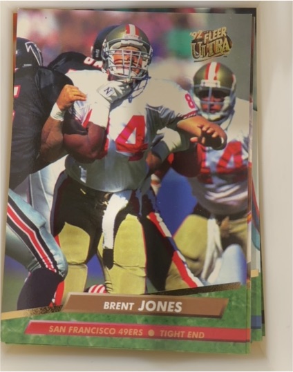 1992 Fleer Ultra #365 Brent Jones — front