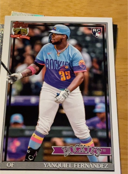 2026 Topps Series 1 #T91-61 Yanquiel Fernandez — front