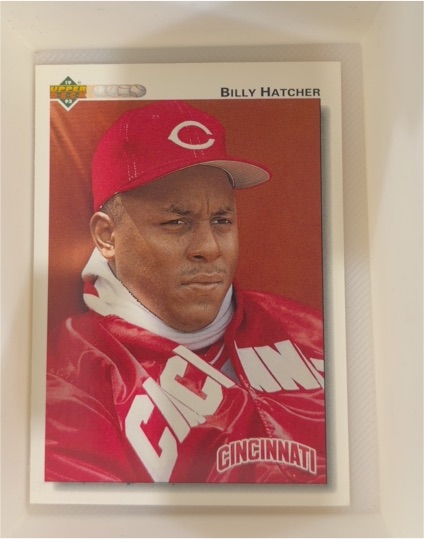 1992 Upper Deck #699 Billy Hatcher Cincinnati Reds — front
