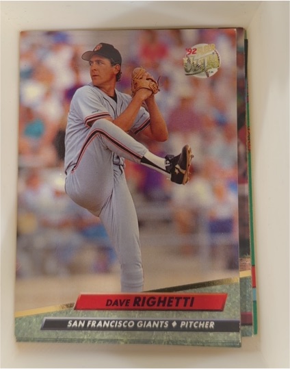 1992 Fleer Ultra #594 Dave Righetti — front