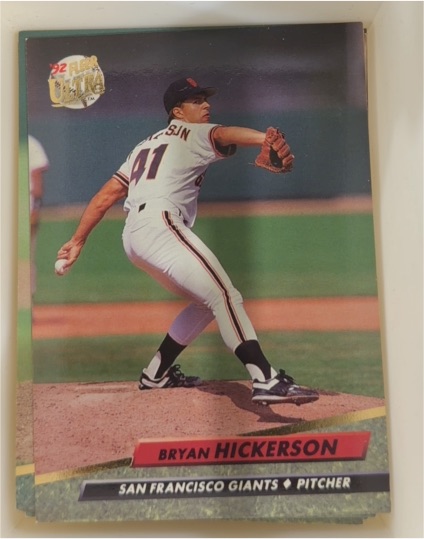 1992 Fleer Ultra #589 Bryan Hickerson — front