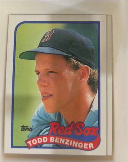 1989 Topps #493 Todd Benzinger — front