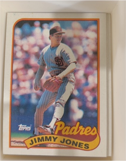 1989 Topps #748 Jimmy Jones — front