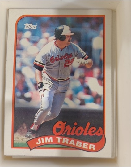 1989 Topps #124 Jim Traber Baltimore Orioles — front