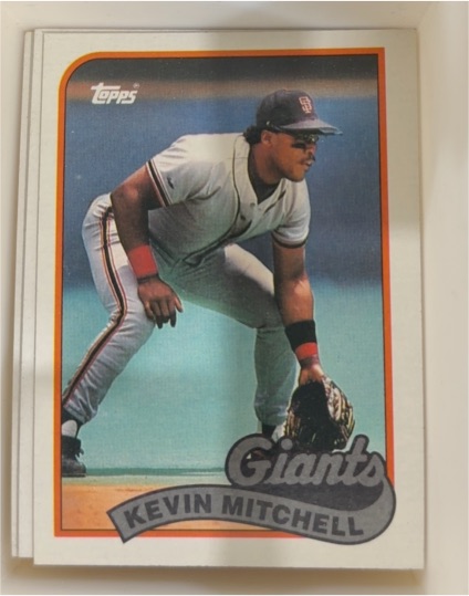 1989 Topps #189 Kevin Mitchell — front