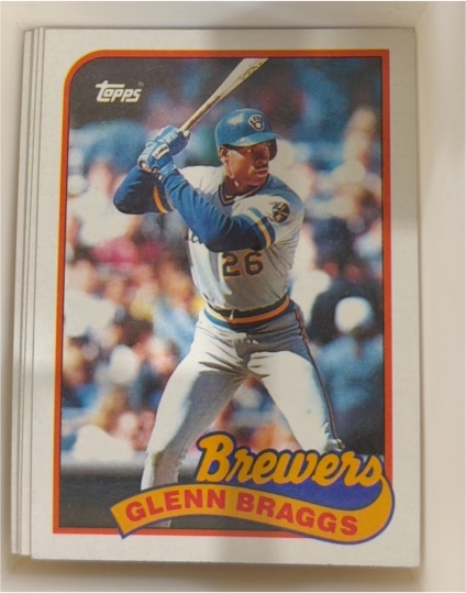 1989 Topps #718 Glenn Braggs — front