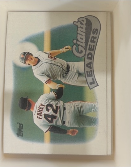 1989 Topps #351 Giants Leaders — front