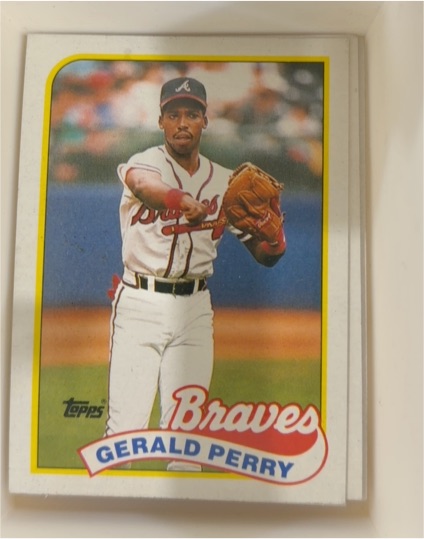 1989 Topps #130 Gerald Perry — front