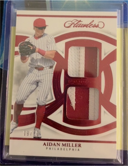 2025 Panini Flawless Dual Patch #DPP-AM Aidan Miller — front