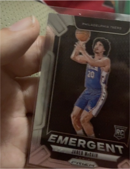 2024-25 Panini Prizm #19 Jared McCain Emergent Rookie — front