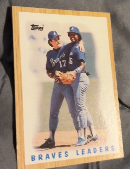 1987 Topps #31 Braves Leaders Atlanta Braves — front