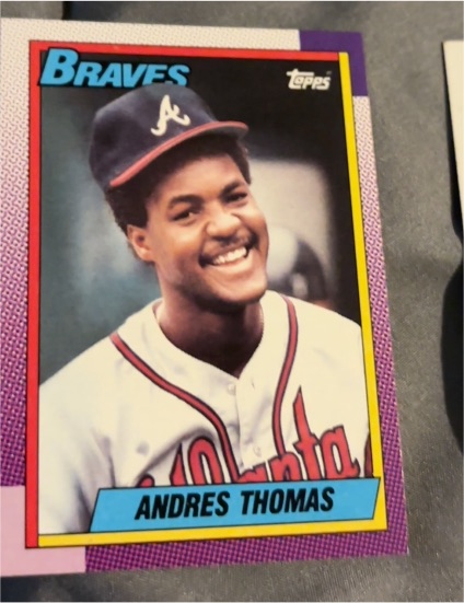 1990 Topps #358 Andres Thomas — front