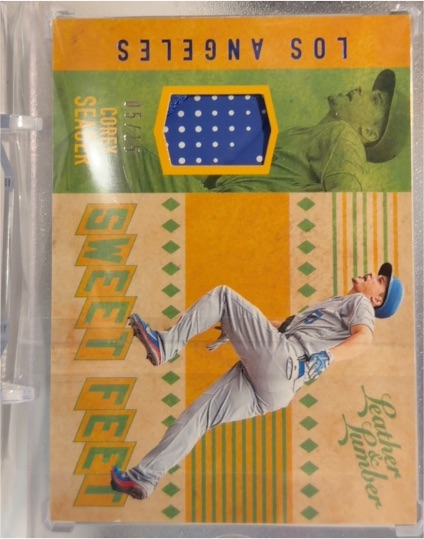 2019 Panini Leather & Lumber Sweet Feet #SF-CS Corey Seager — front