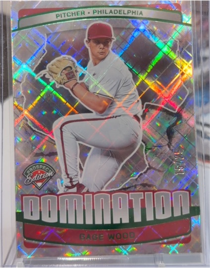 2025 Panini Prospect Edition Domination #21 Gage Wood — front