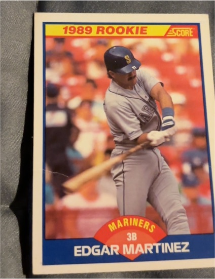 1989 Score #637 Edgar Martinez — front