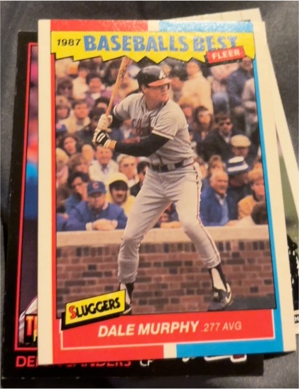 1987 Fleer Baseball's Best #28 Dale Murphy — front