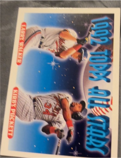 1993 Topps #406 Larry Walker / Kirby Puckett All Stars — front