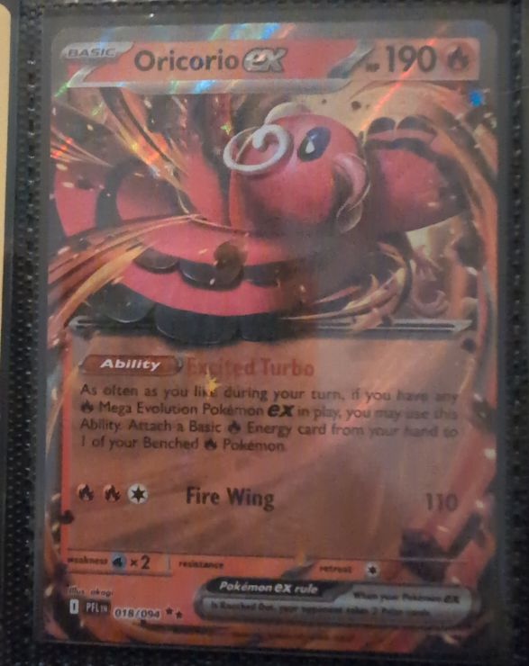 2025 Pokémon Phantasmal Flames #018 Oricorio EX — front