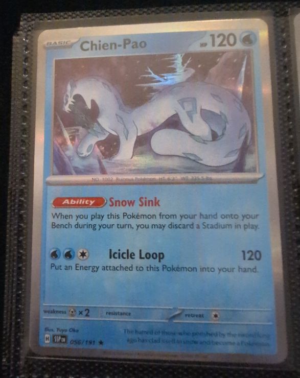 2024 Pokémon SV08 Surging Sparks #56 Chien-Pao — front
