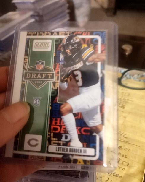 2025 Panini Score #7 Luther Burden III NFL Draft Insert Rookie Chicago Bears RC — front