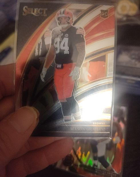 2025 Panini Select #256 Mason Graham Rookie Club Level Silver Prizm — front