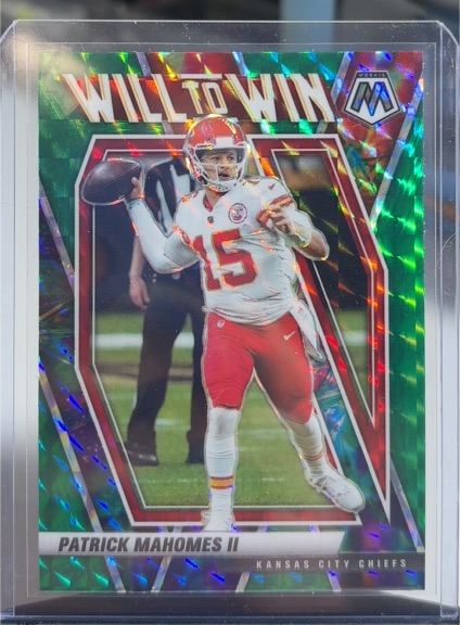 2021 Panini Mosaic Will to Win #WW-2 Patrick Mahomes II — front
