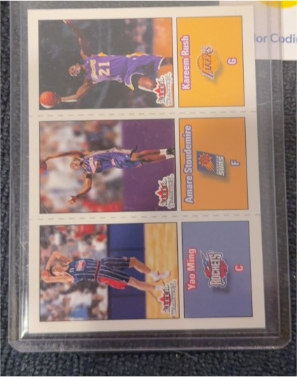 2002-03 Fleer Tradition #295 Yao Ming / Amare Stoudemire / Kareem Rush — front