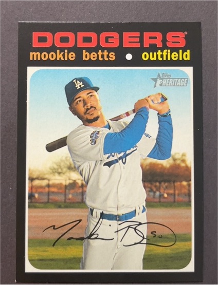 2020 Topps Heritage High Number #502 Mookie Betts — front