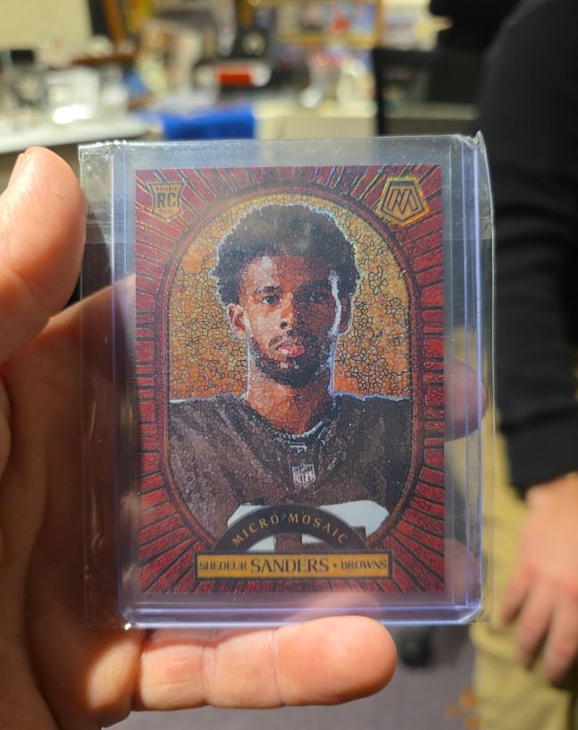 2025 Panini Mosaic #20 Shedeur Sanders Micro Mosaic — front