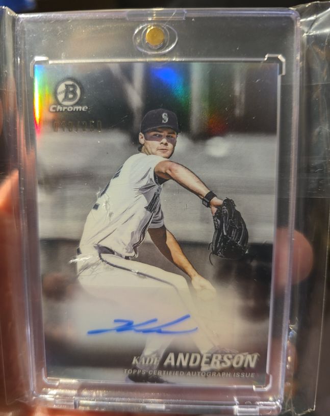 2025 Bowman Chrome #AA-KA Kade Anderson — front