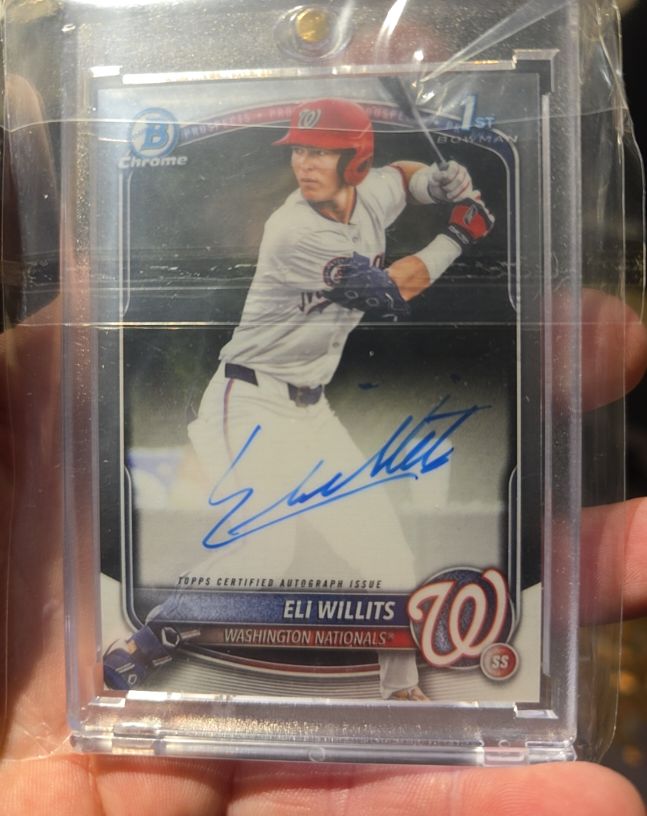 2025 Bowman Chrome #CPA-EW Eli Willits — front