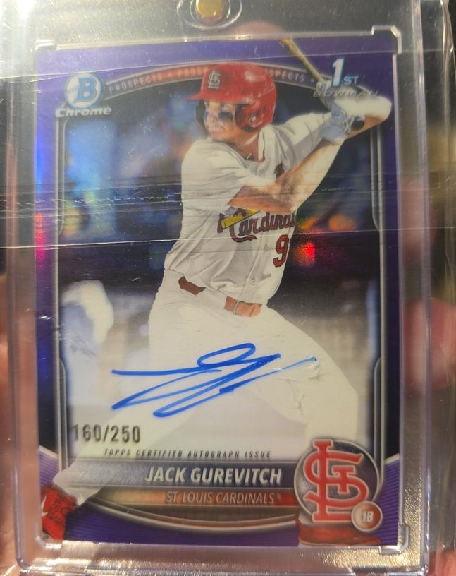 2025 Bowman Chrome Draft #BDC-150 Jack Gurevitch — front