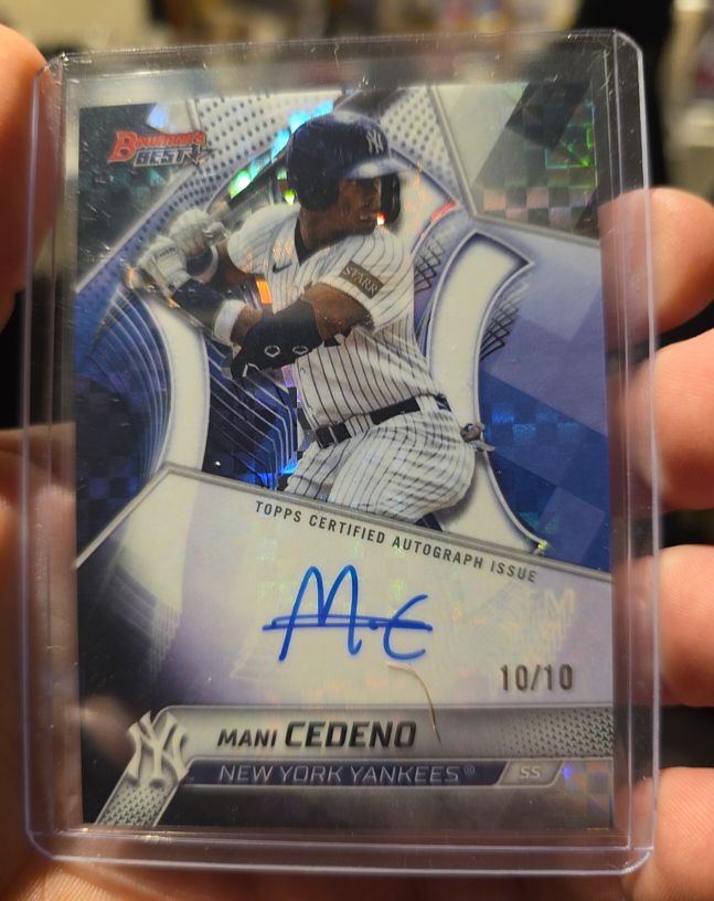 2025 Bowman's Best #B25-MCE Mani Cedeno — front